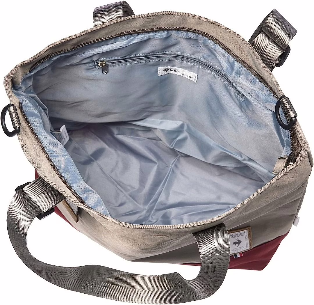 Le Coq Sportif 2 Way Tote Bag - Gray/RedBrick灰/紅磚色 - Image 7